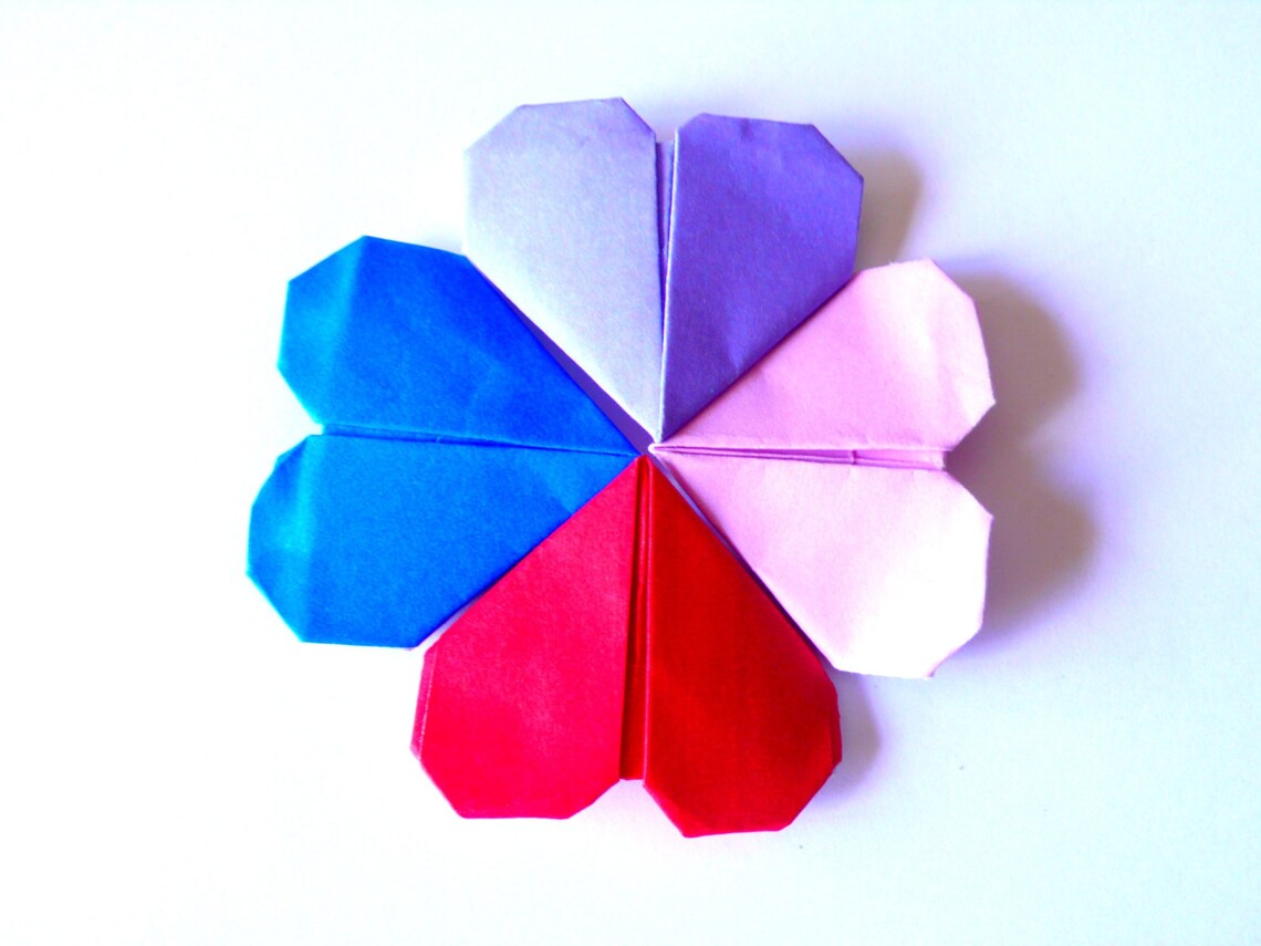 Origami hearts Origami paper hearts Hearts Origami decor Etsy