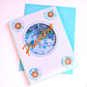 Schüttlerkarte, Babykarte, neue Babykarte, Babypartyjunge, Babyglückwunschkarte, Babyjungenkarte, Willkommensbabykarte, neues Baby, Babyjunge