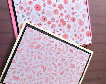 Papelería para tarjetas de notas, Tarjetas de felicitación en caja, Juego de tarjetas de notas, Juego de tarjetas en blanco, Tarjetas de notas en caja, Tarjeta floral, Tarjetas para toda ocasión, Juego de tarjetas único