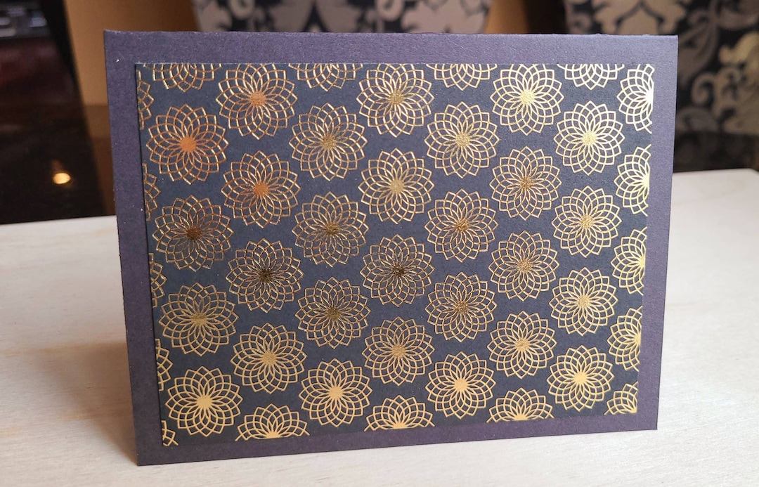 Boxed Note Cards, Boxed Cards, Blank Cards Set, Golden Cards Set