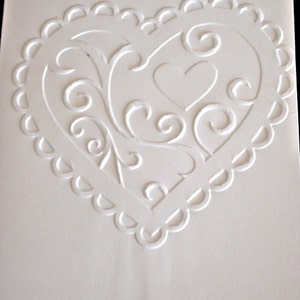 Valentine&#39;s Day Blank Notecards, Notecard, Notecard set, Embossed card set, Note Card set, heart cards, Blank Greeting cards, embossed cards