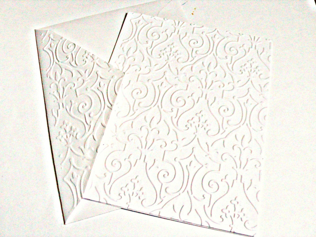 Blank Notecards Notecards Note Cards Notecard Set Embossed
