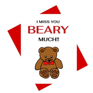 Miss you card, Missing You Card, I Love you Card, Thinking of you card, I Miss you Card, Missing you, Just Because Cards, Love you card