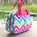 Pink Lunch Bag. Monogrammed Lunch Bag, Insulated Bag, Lunch Tote, Chevron Cooler, lunch bag, Kids lunch bag, School Lunch, Work lunch bag