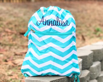 4 colors monogram drawstring