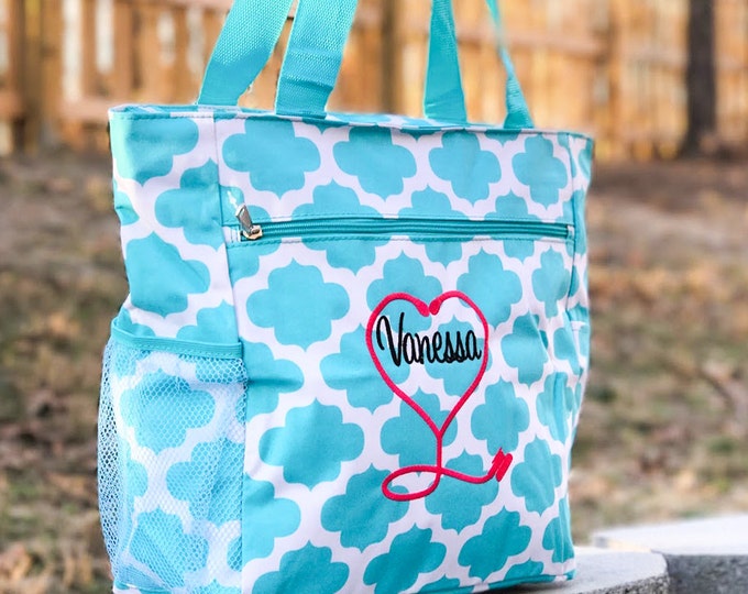 4 Colors Nurse Bag Nursing Student Quatrefoil Bag - Etsy