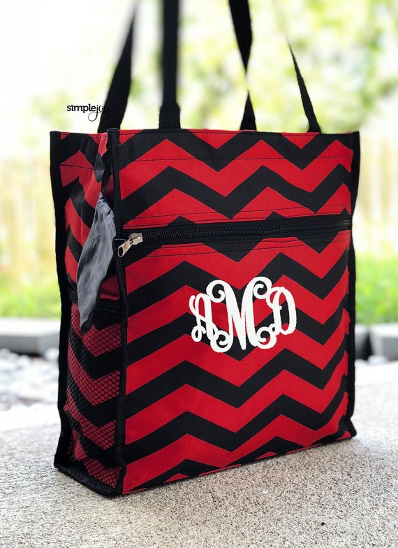 black beach bag with zip