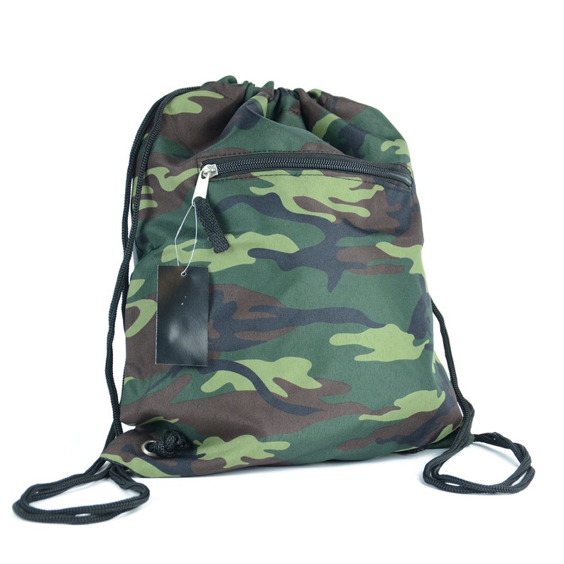 Camouflage Drawstring Backpack Boys Gym Bag Boys Cinch Sack | Etsy