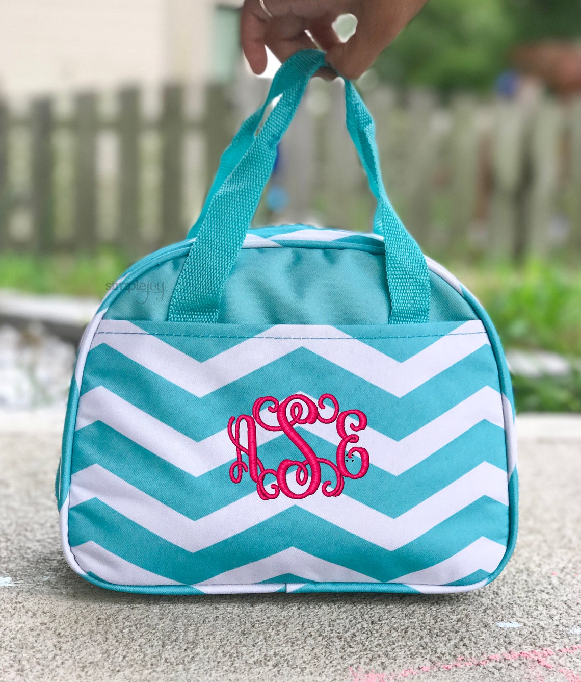 Monogrammed Lunchbox Personalized Lunchbag Insulated Tote Etsy