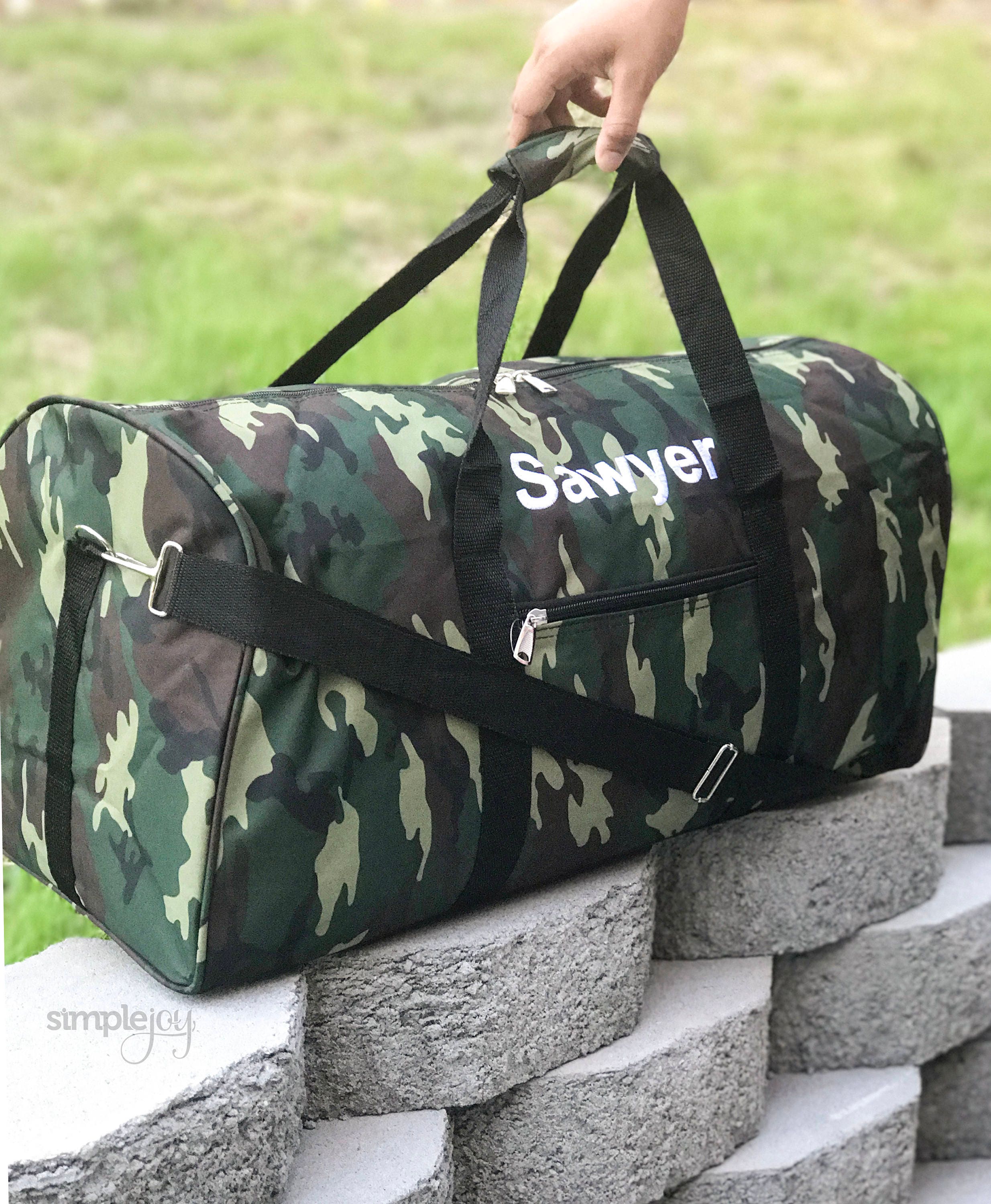 Camouflage duffle bag Mossy Oak duffle Camping duffle bag Etsy