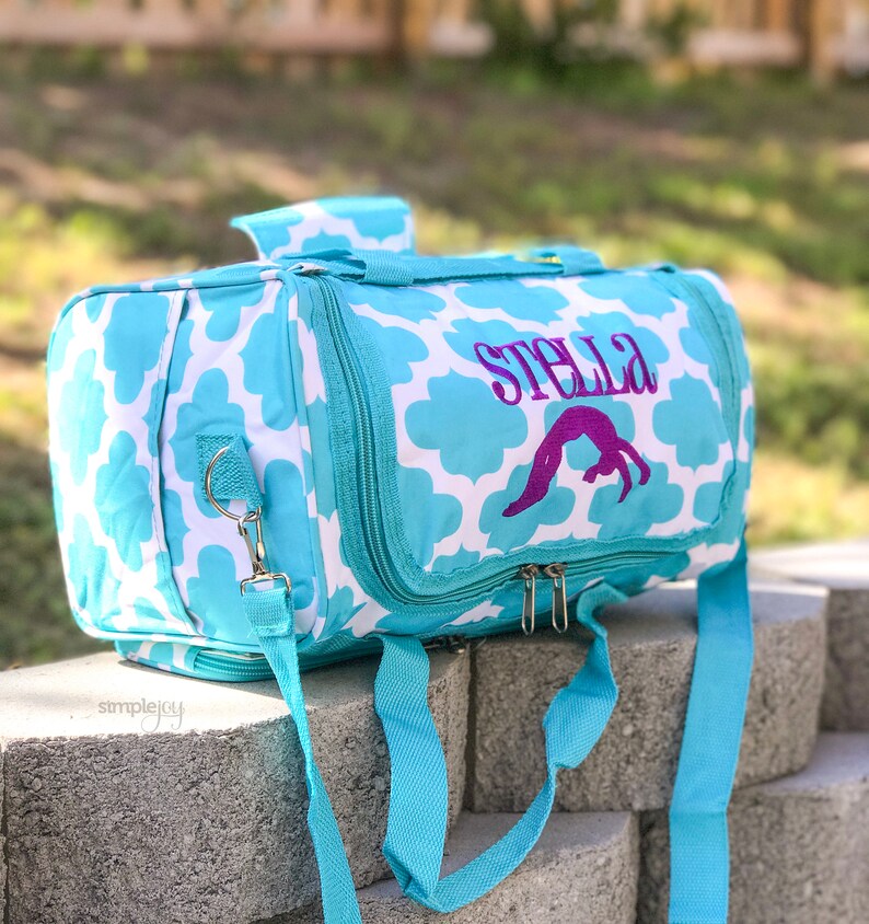 Gymnastic Bag Small DUFFLE Bag Girls Duffle Bag Turquoise Etsy