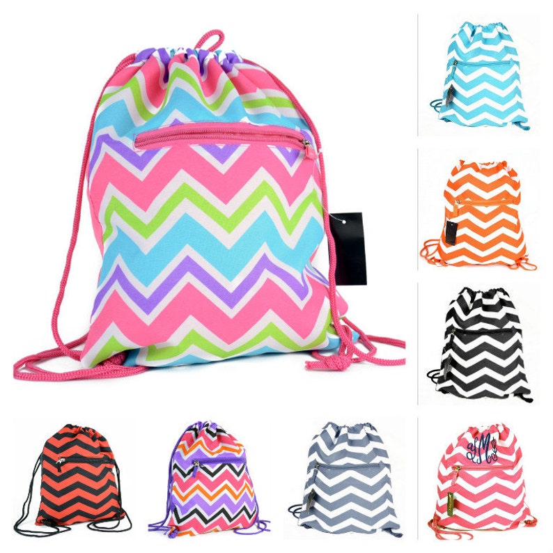 Personalized Drawstring Backpack Drawstring Bag Gym Etsy