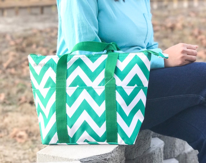 Insulated Lunch Bag Lunchbox Monogrammed Lunch Bag Etsy