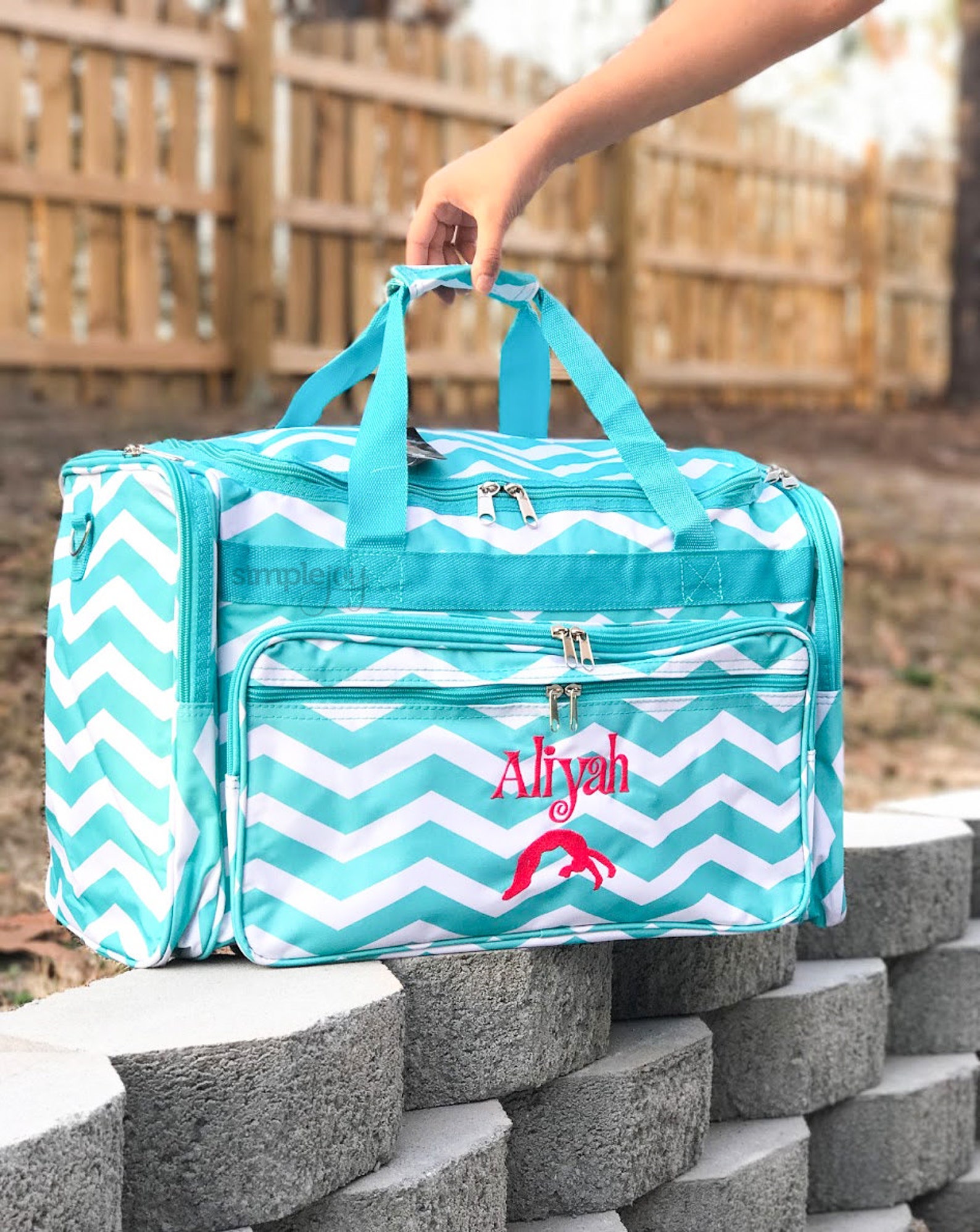 Gymnast Bag Personalized Gym Bags Gifts for Gymnast Girls Etsy