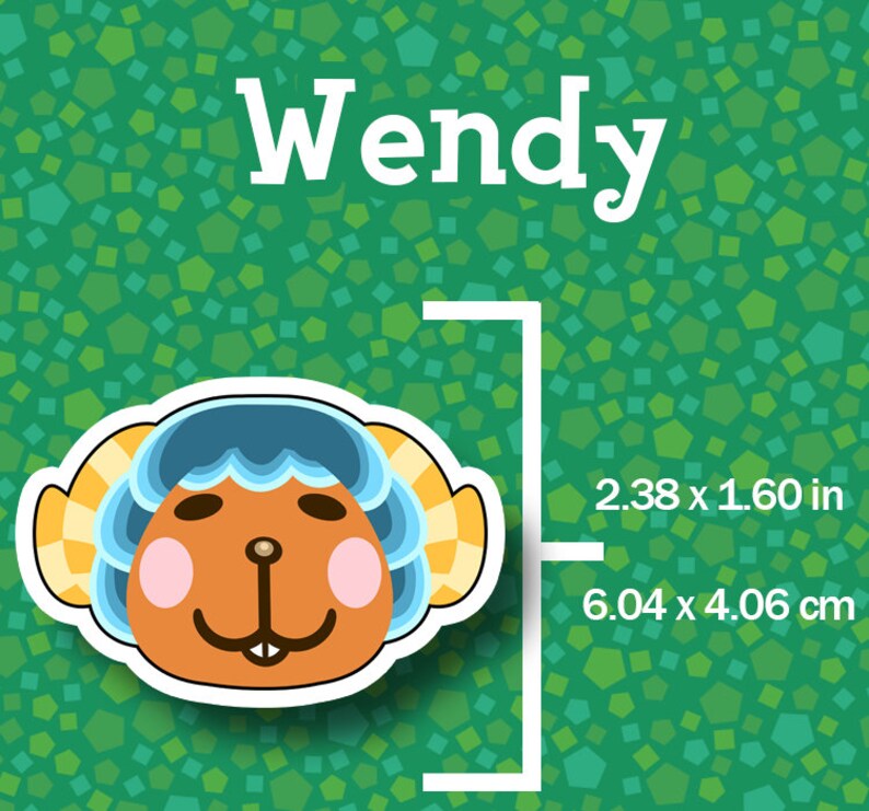 Wendy Animal Crossing Sticker Etsy