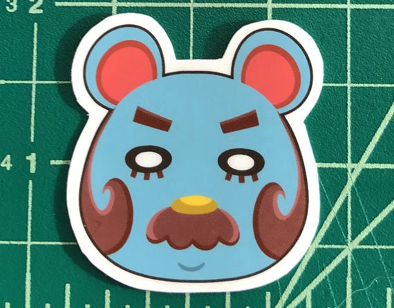 Beardo Animal Crossing Sticker Etsy
