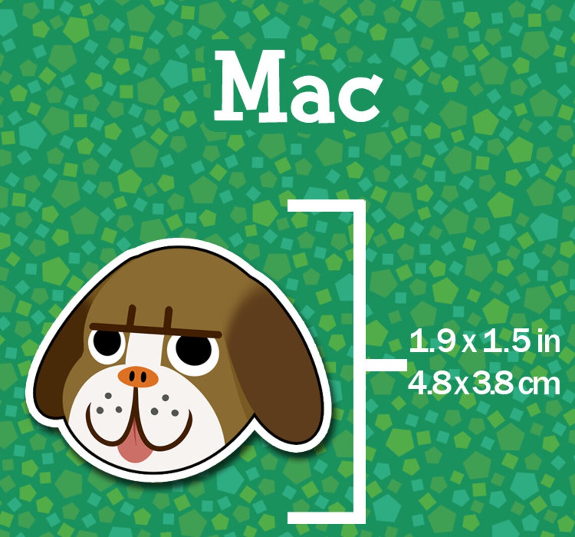 Mac Animal Crossing Sticker Etsy