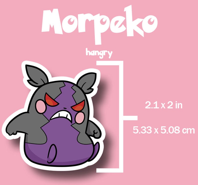 Morpeko Pokémon Sticker | Etsy