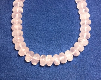 Pink Rose Quartz 800 Carat Round Smooth 16mm Bead 14KTYG 18" Necklace  #RQ800