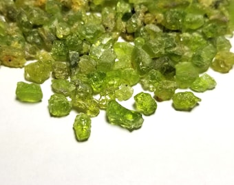 Peridot Arizona Rough Specimen 3mm-7mm (20pcs) ~ BUY 2 GET 1 FREE