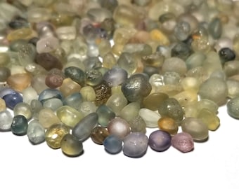 Sapphire Montana Mixed Color River Tumbled Specimen 3-5.5mm (30 Pcs) Parcel Lot