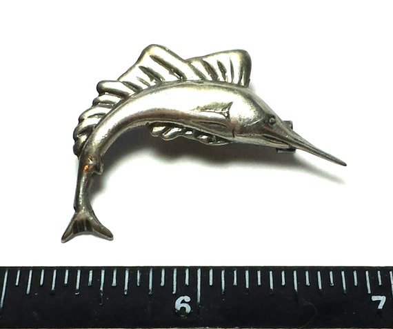 Vintage Mexican Swordfish Sailfish .925 Sterling … - image 5