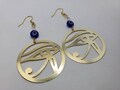 Blue Eye Of Horus,Protective Eye,Egyptian Earrings,Face Outline Earrings, Artsy Earrings Jewelry,Afrocentric Jewelry product logo