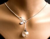 Dandelion Necklace, personalized Gift, Christmas Gift, dandelion Jewelry, glass globe, gift for mom, best friend gift, gift for woman