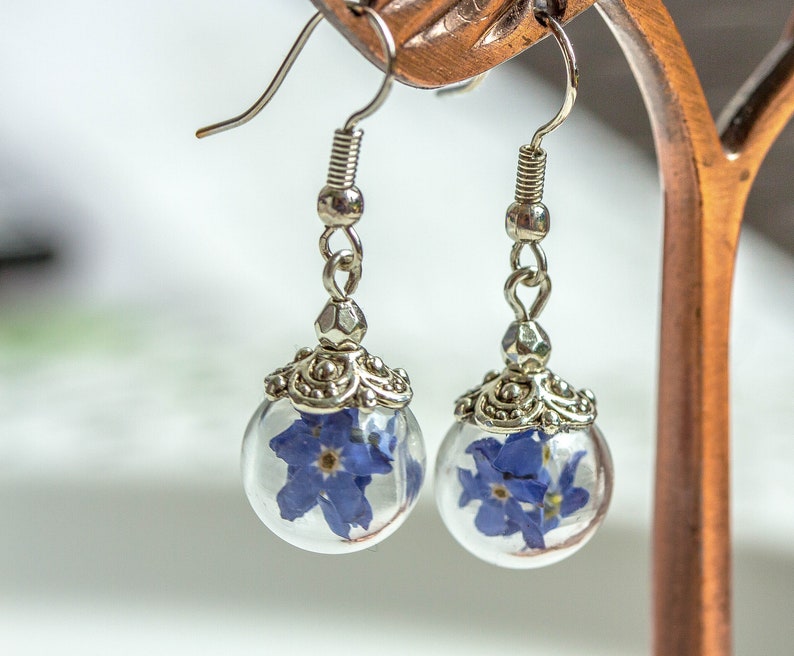 Real Flower Earrings