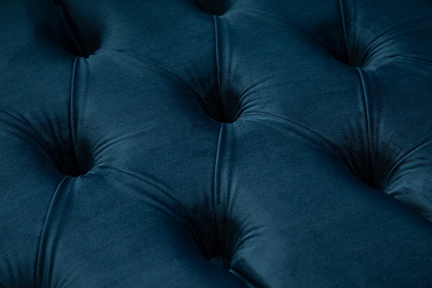 Handmade 3 Seater Ocean Navy Blue Velvet Chesterfield Sofa - Etsy UK