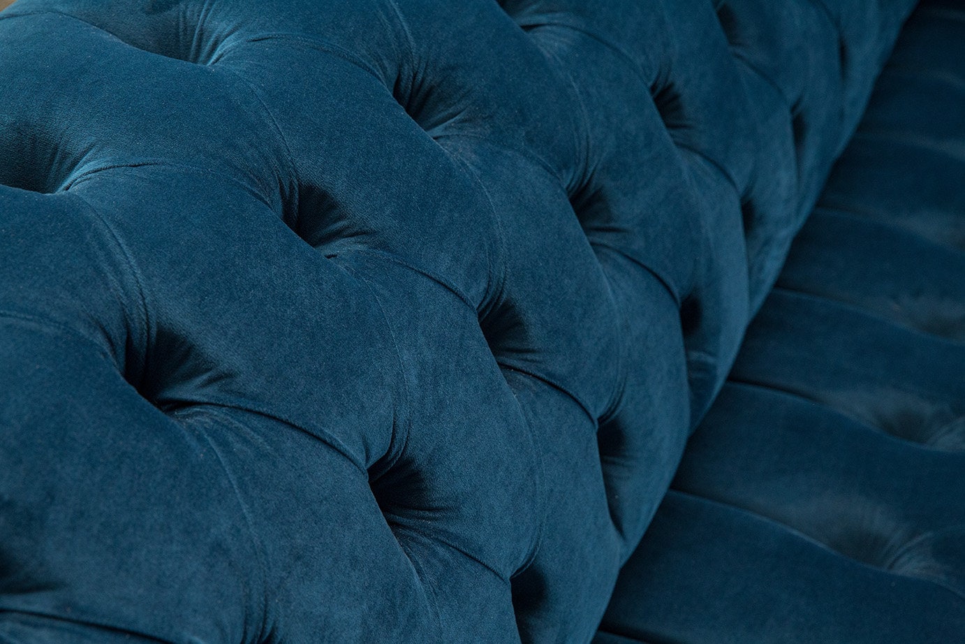 Handmade 3 Seater Ocean Navy Blue Velvet Chesterfield Sofa - Etsy UK