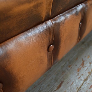 Handmade 3 Seater Antique Tan Leather Chesterfield Sofa, Couch, Settee Other Colours image 9