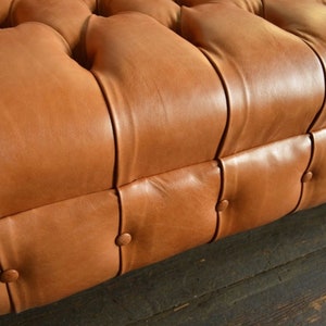 Handmade 3 Seater Vintage Tan Leather Chesterfield Sofa - Etsy UK