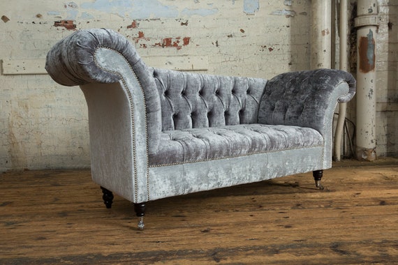 Crushed velvet chaise cheap