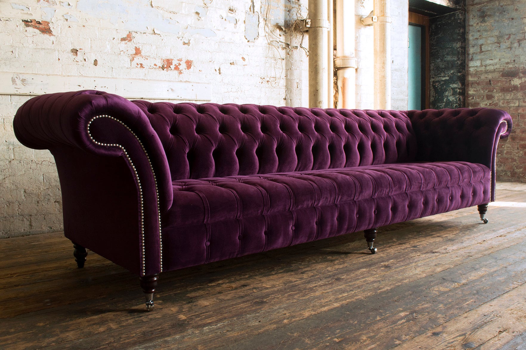 Sofa chesterfield velvet online