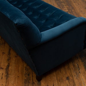 Handmade 3 Seater Ocean Navy Blue Velvet Chesterfield Sofa - Etsy UK