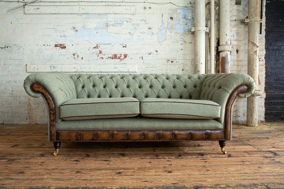 Olive green 3 seater sofa deals