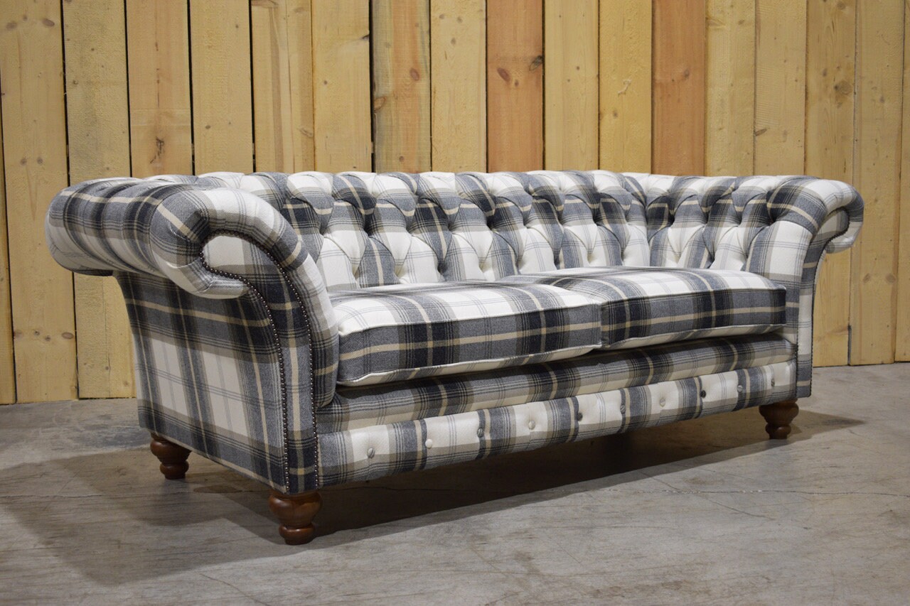Checked sofas for sale outlet