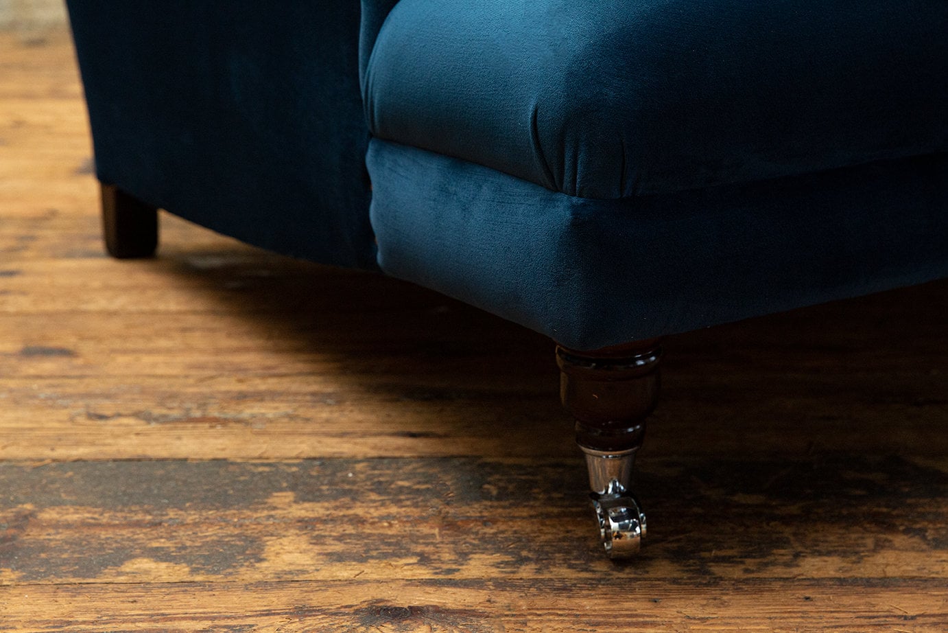 Handmade 3 Seater Ocean Navy Blue Velvet Chesterfield Sofa - Etsy UK