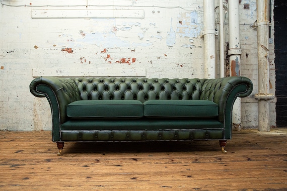 Emerald green cheap chesterfield