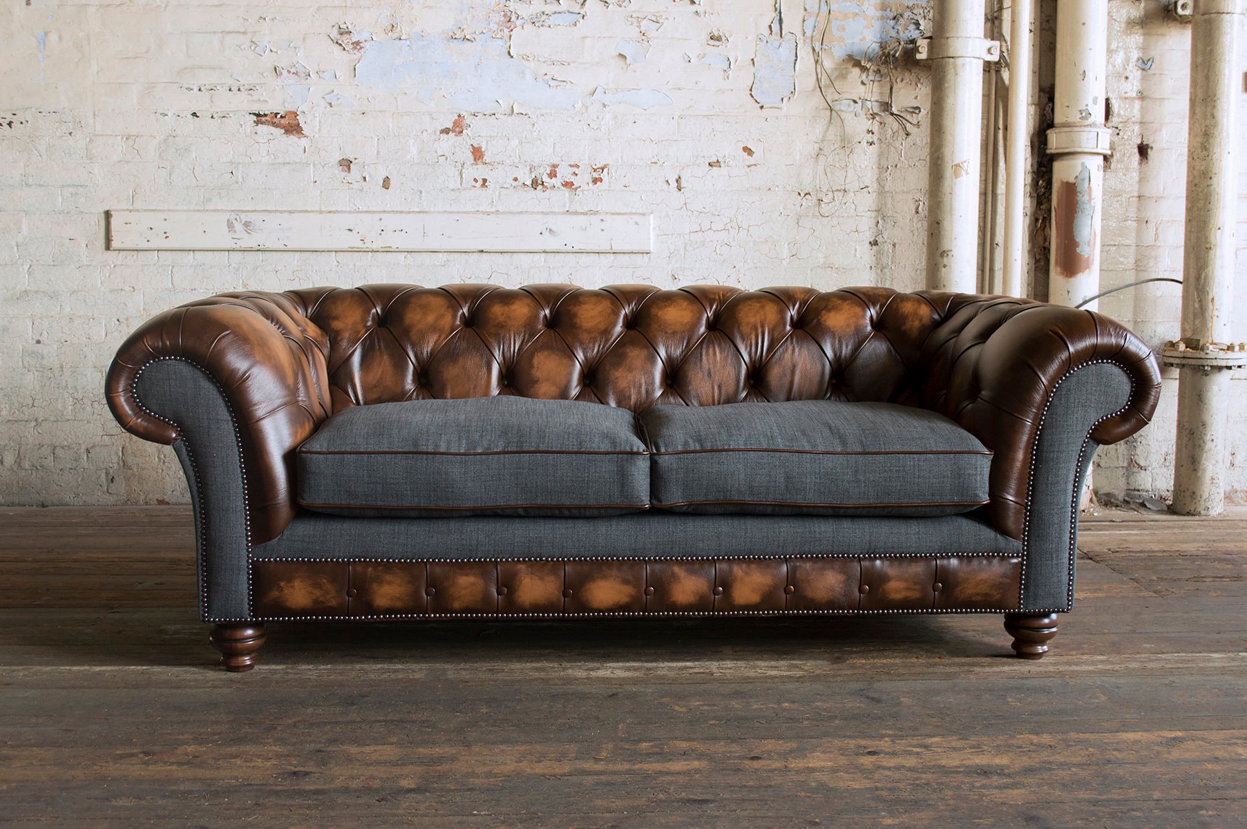 Dark 2024 tan sofa