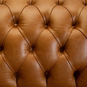 Handmade Large 6 Seater Tan Leather Chesterfield Sofa - Etsy UK