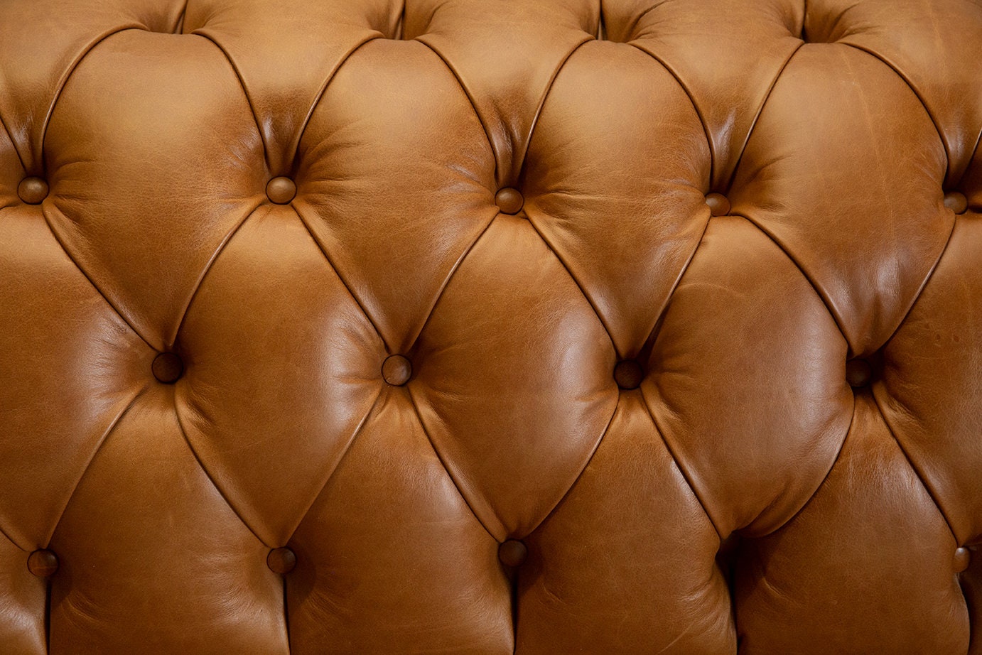 Handmade Large 6 Seater Tan Leather Chesterfield Sofa - Etsy UK