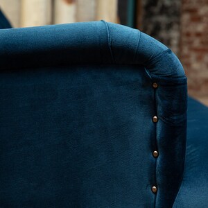 Handmade 3 Seater Ocean Navy Blue Velvet Chesterfield Sofa - Etsy UK