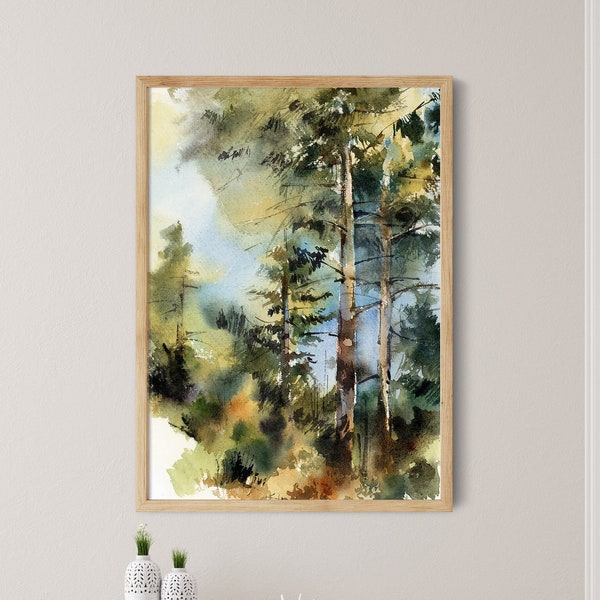 Forest Painting - Etsy