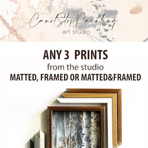 Any THREE Prints or Set of 3 from the Shop Matted, Framed or Matted and Framed