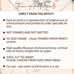 K&ouml;nnte beinhalten: Ein Bild mit dem Text "Fine Art Prints" und "DIRECT FROM THE ARTIST!". Der Text besagt auch, dass jeder Kunstdruck eine Reproduktion eines Originalkunstwerks ist, nicht gerahmt oder mattiert, und in Gr&ouml;&szlig;en von 12,7 cm x 17,8 cm bis 76,2 cm x 101,6 cm erh&auml;ltlich ist.