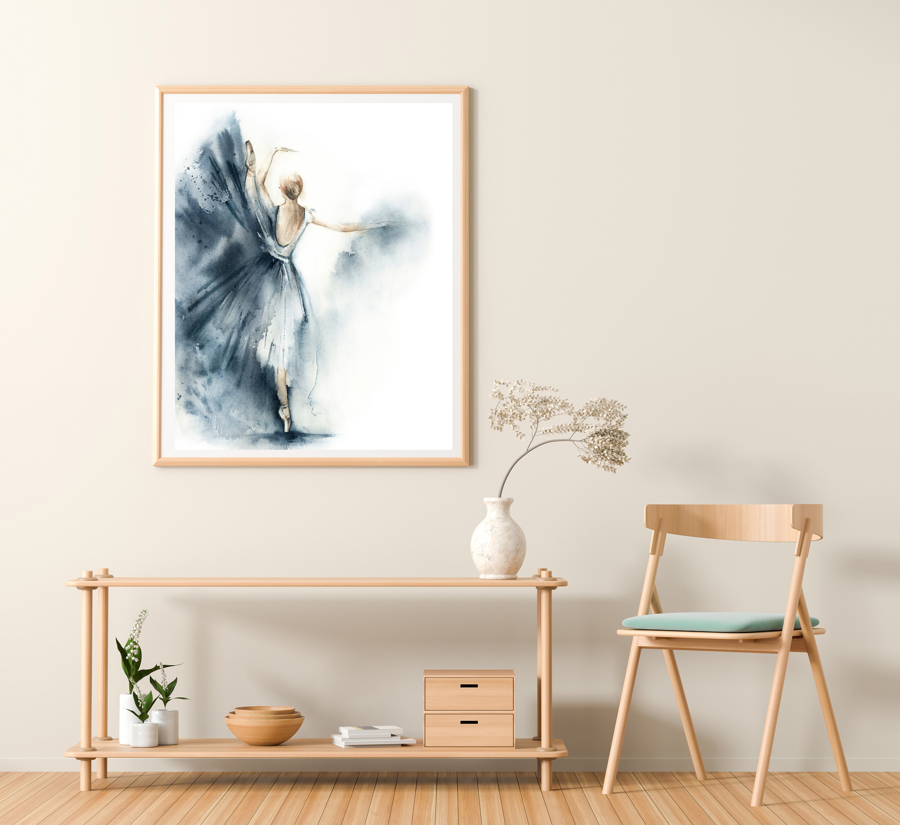 Ballerina Watercolor Print, Ballet Painting, Watercolor Ballet Wall Art ...
