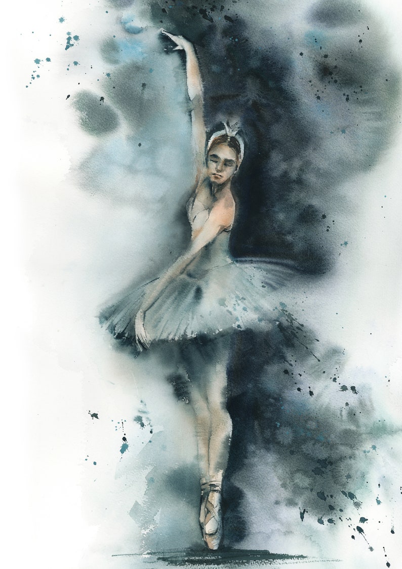 Ballerina as Odette From Swan Lake Ballet Fine Art Print, Ballet ...