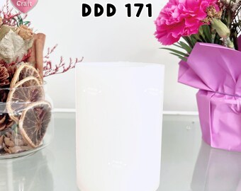 Molde cilíndrico DDD 171 de 9 x 6 cm / Molde para resina epoxi / Molde de silicona